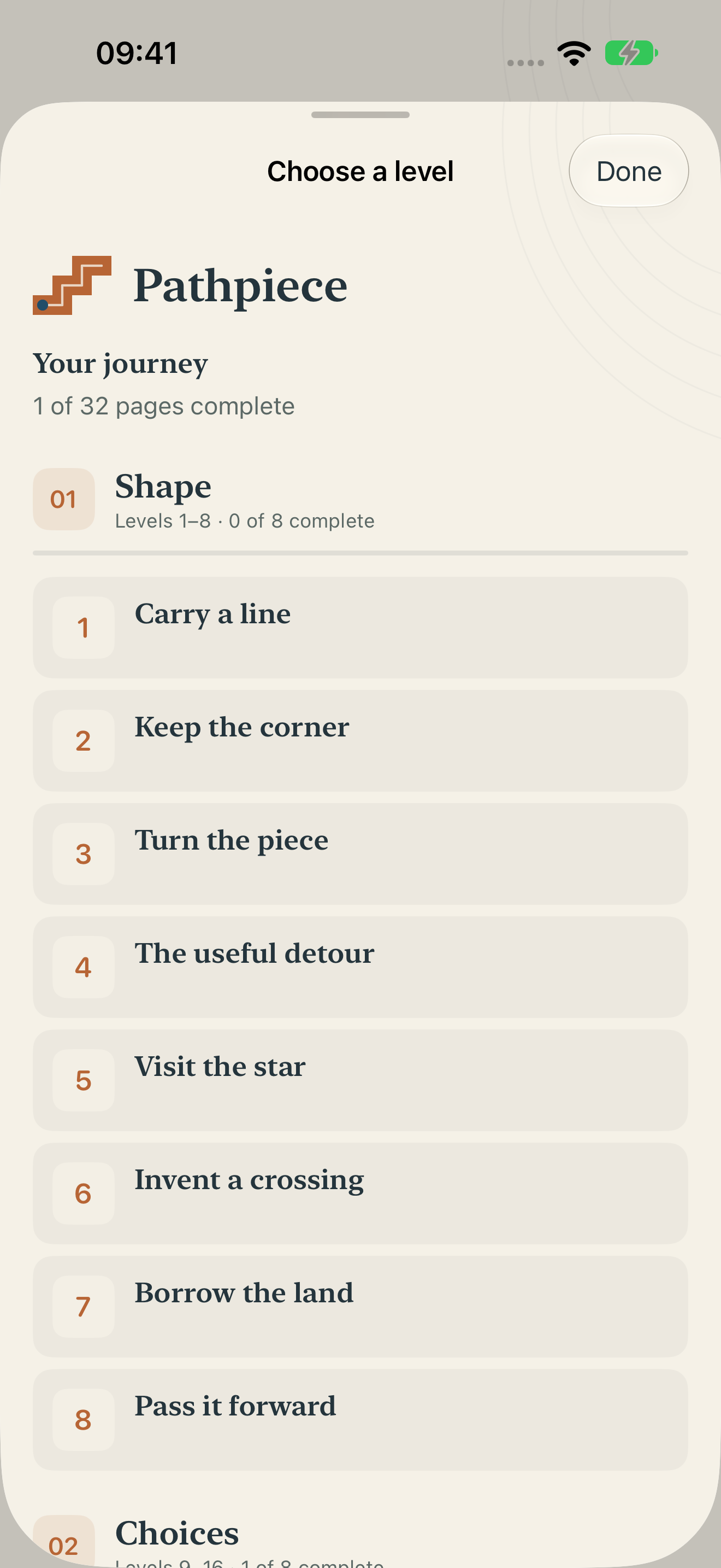Pathpiece’s atlas for choosing puzzles.